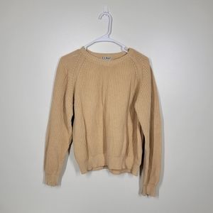 L.L. Bean Women's Crew Neck Sweater - Tan